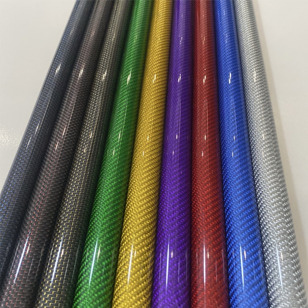 Carbon Fishing Rod - Tubo in fibra di carbonio colore