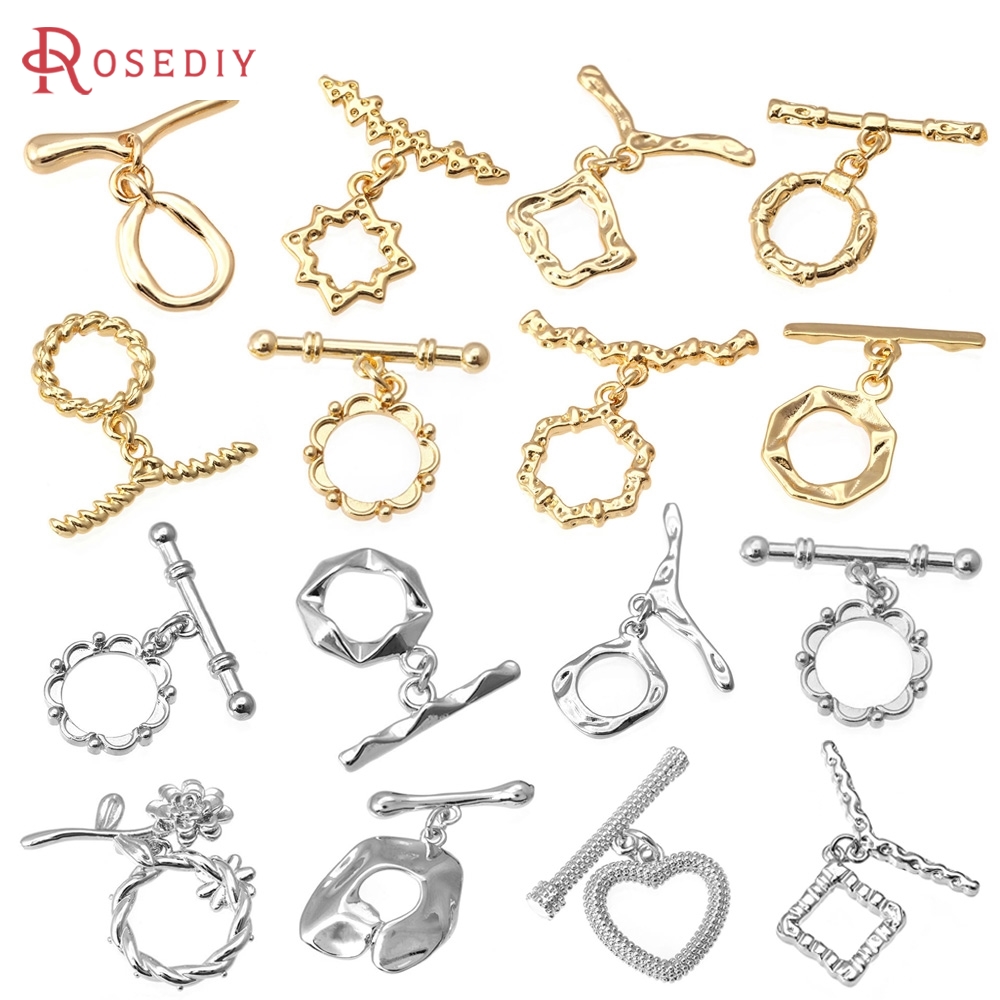 Circle Hook Set - 6 Set 18K Color Oro Ottone