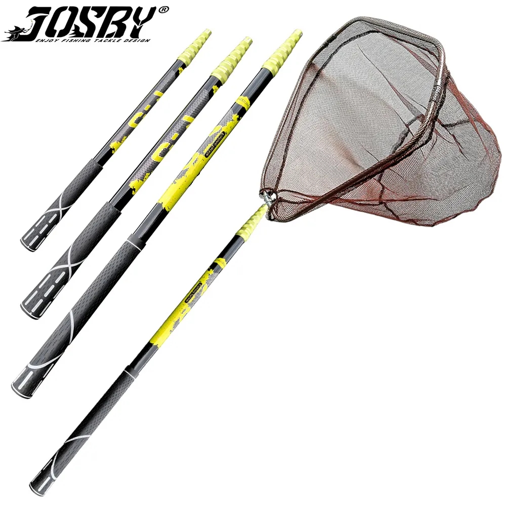 Landing Net Telescopic - JOSBY Leggero Telescopico In Fibra di
