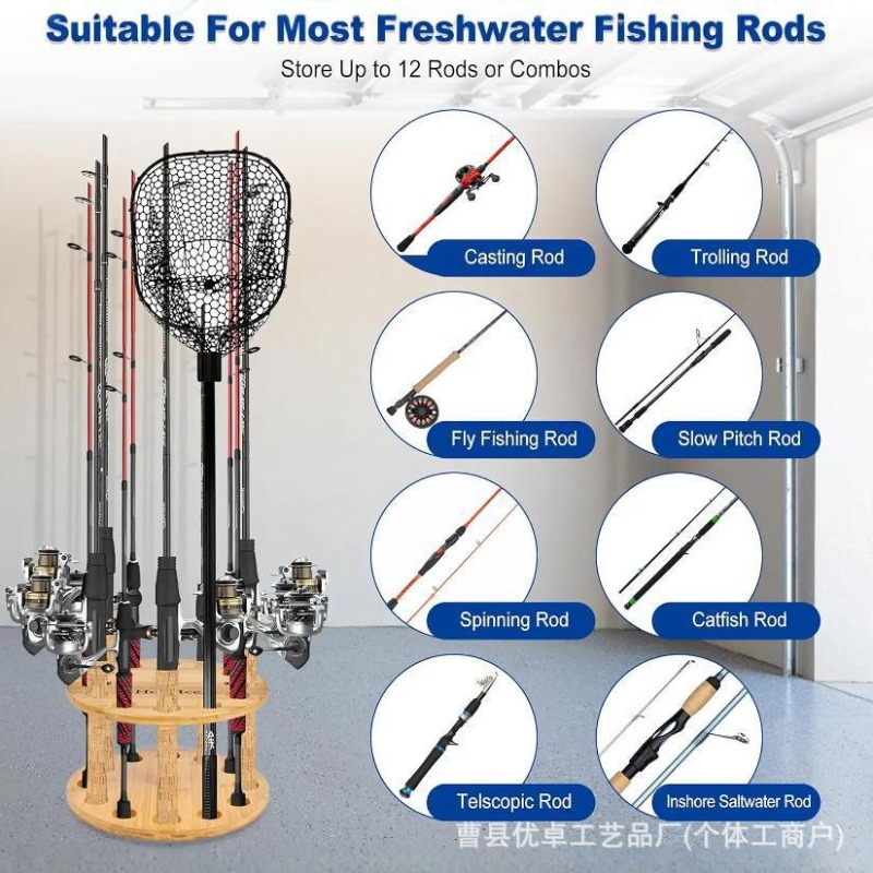 Espositore Rotante in Legno Ma - Fishing Equipment Rod recensione e prezzo