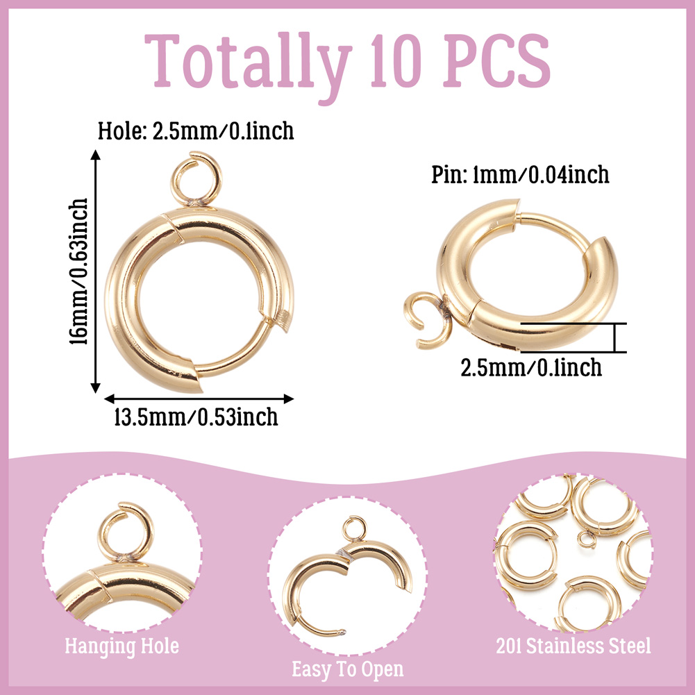 10 Pezzi Ganci per Orecchini a - Circle Hook Set recensione e prezzo
