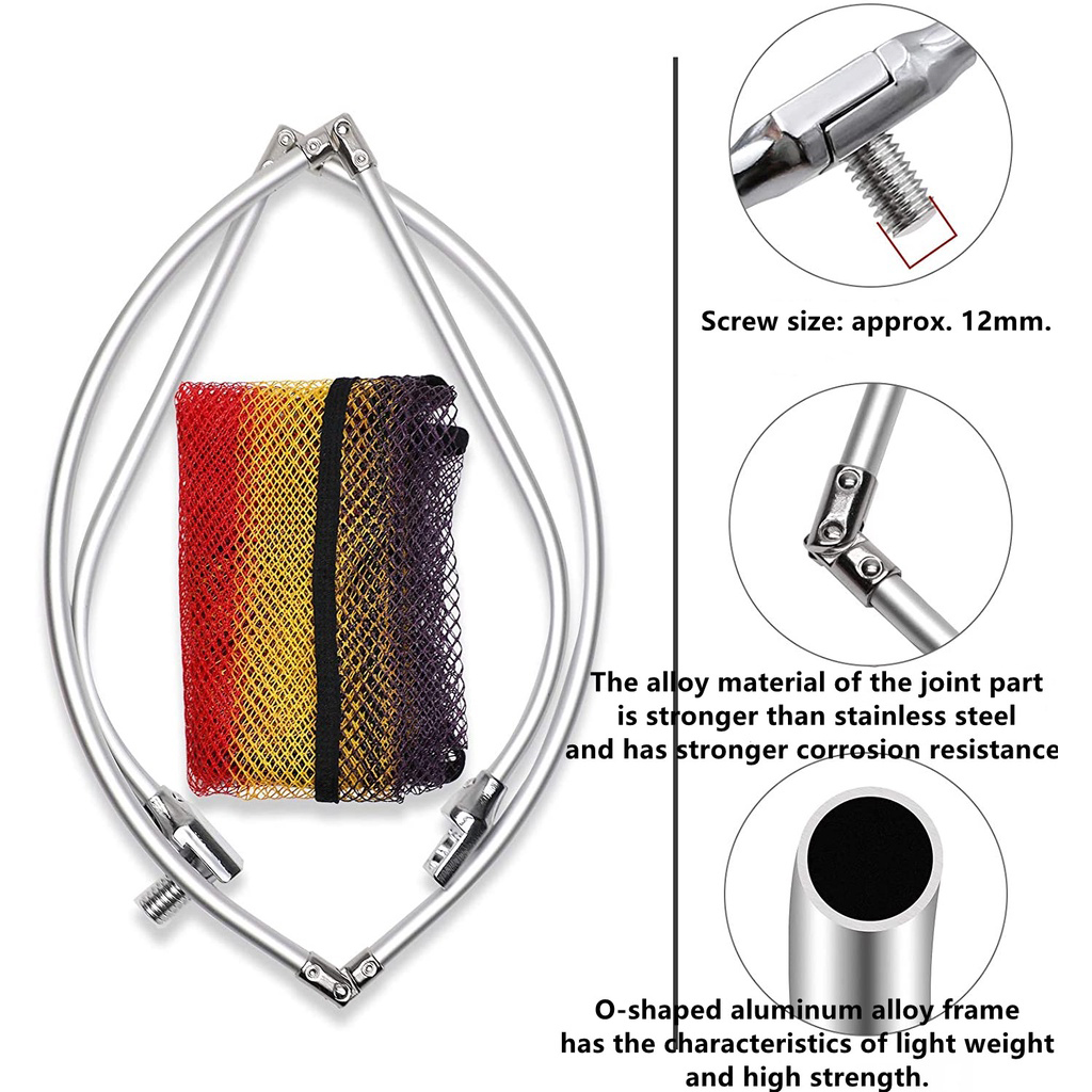 Il telaio ovale pieghevole in  - Landing Net Telescopic recensione e prezzo