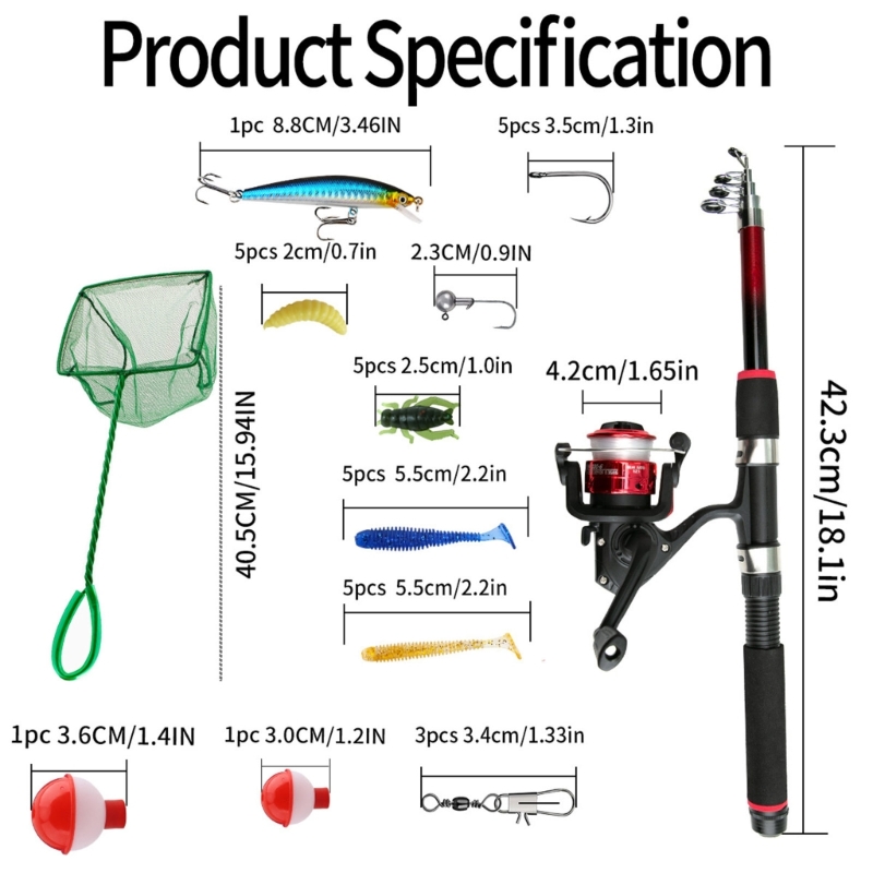 Set da pesca per principianti, - Landing Net Telescopic recensione e prezzo